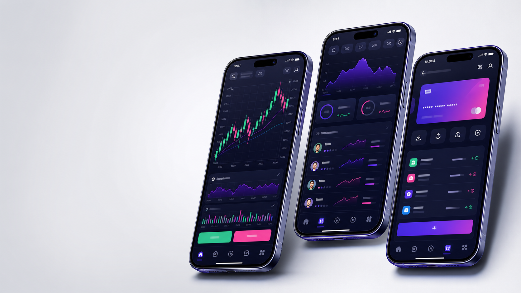 Sevenyx mobile trading app mockup